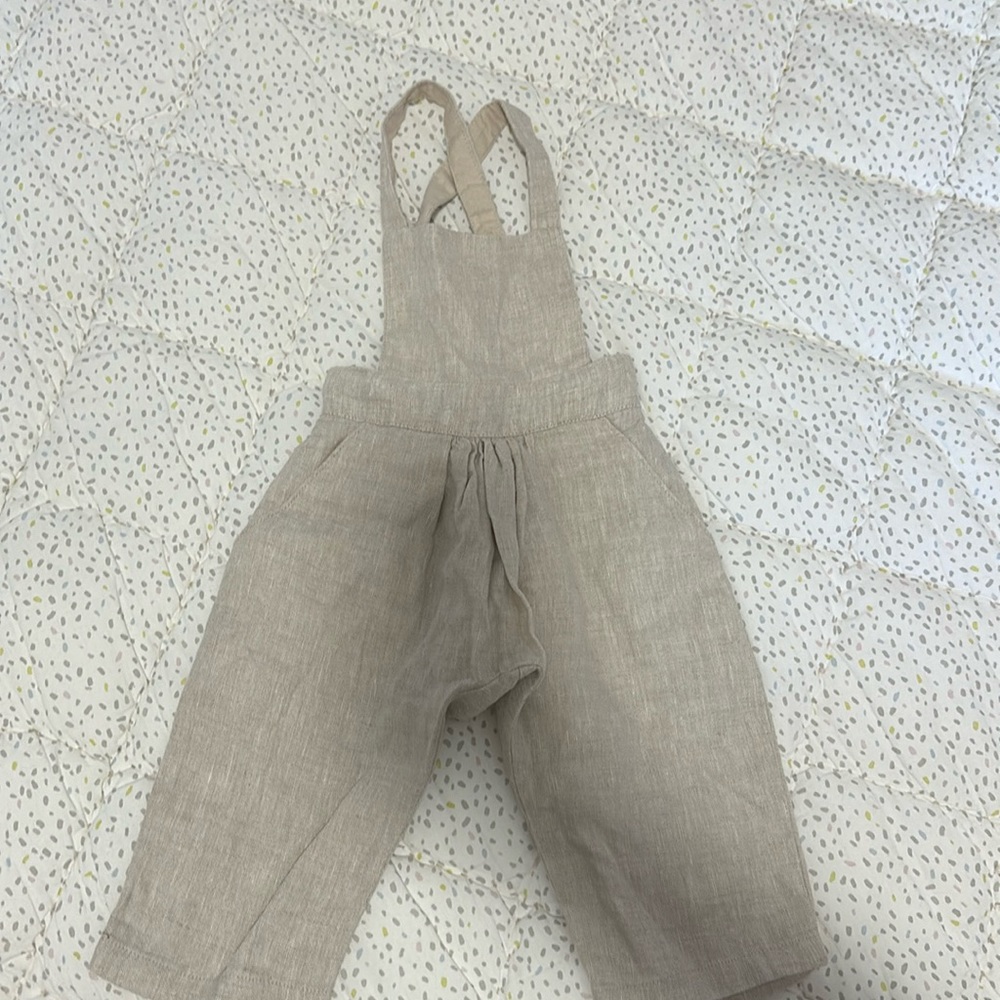 Oat Co linen overalls 6-12M